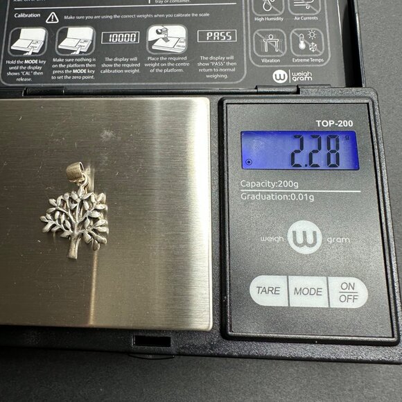 Sterling 925 Silver Tree or Tree Of Life Small Pendant For Necklace - Picture 4 of 5
